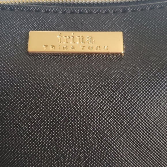 Trina Turk Cosmetic Purse Black Multi Glitter Bag - Picture 2 of 9